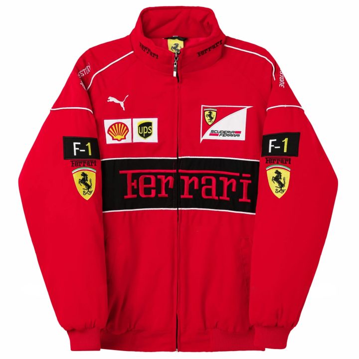 Red Ferrari Vintage Racing Jacket