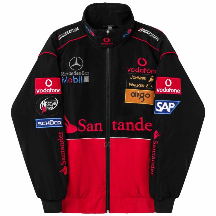Red Mercedes Vintage Racing Jacket