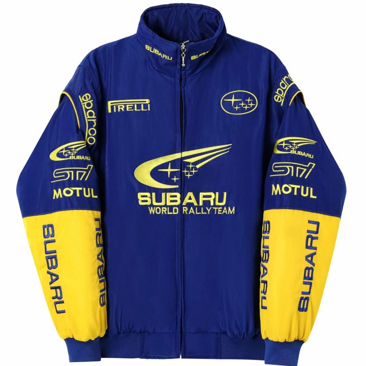 Blue Subaru Vintage Racing Jacket