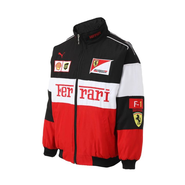 Alternative view of White Ferrari Vintage Racing Jacket