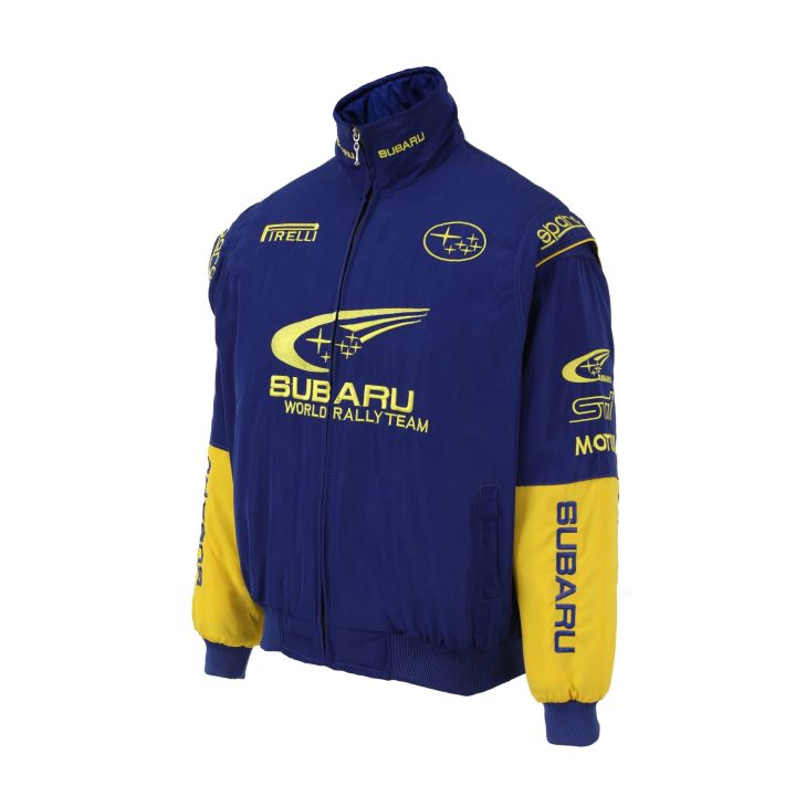 Alternative view of Blue Subaru Vintage Racing Jacket
