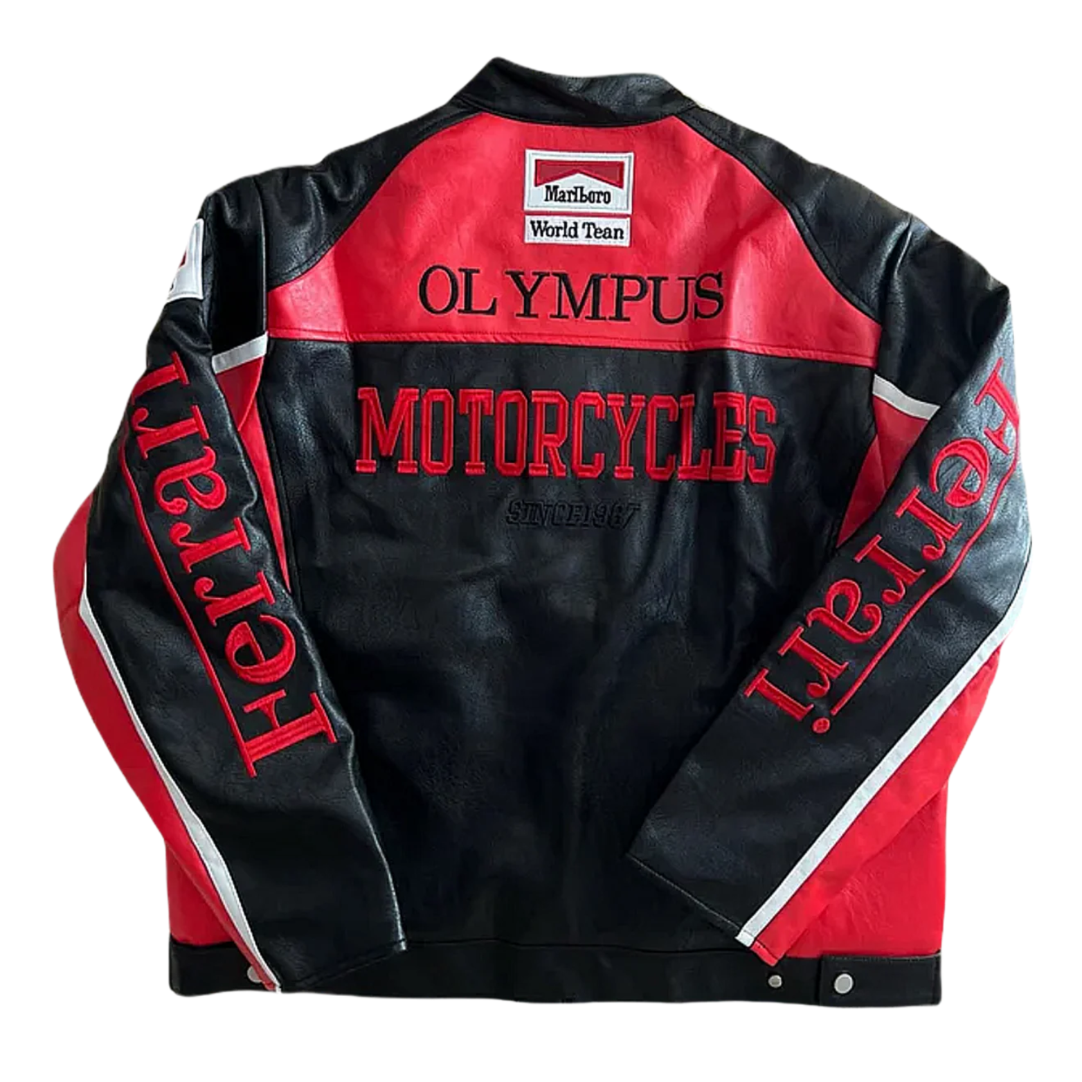 Olympus Ferrari Leather Racing Jacket - Image 2