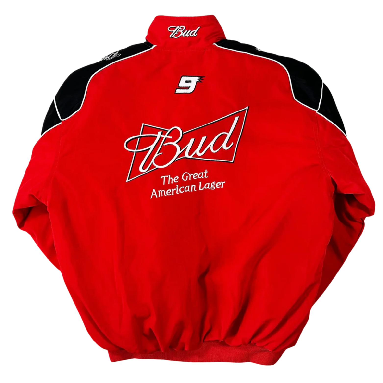 Red Budweiser Vintage Racing Jacket - Image 2
