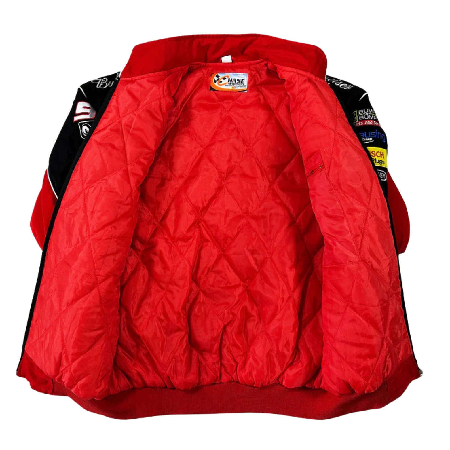 Red Budweiser Vintage Racing Jacket - Image 3