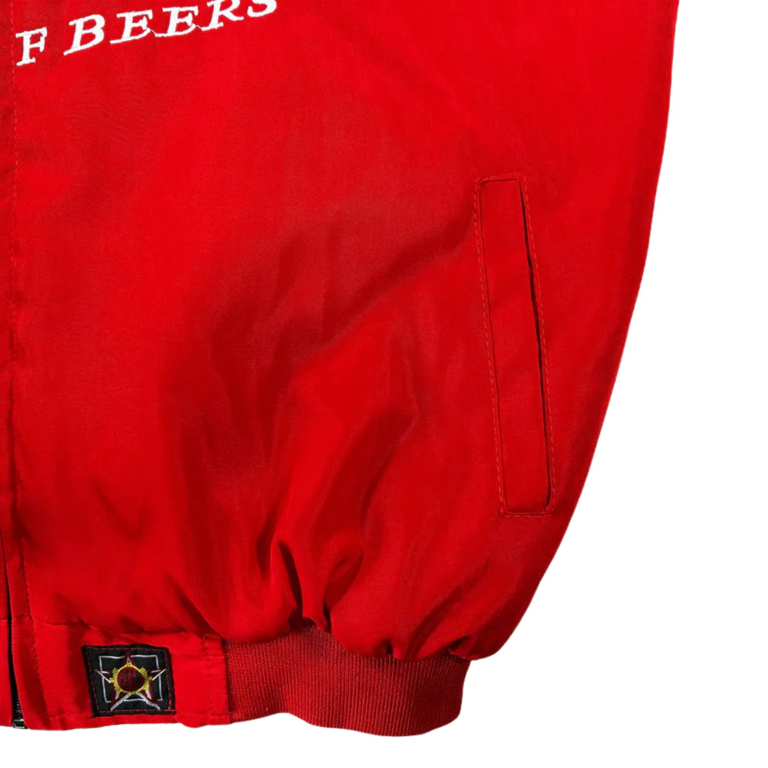 Red Budweiser Vintage Racing Jacket - Image 5