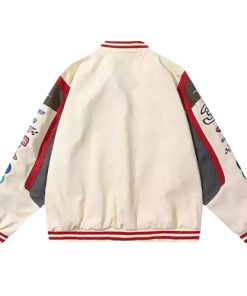 Alternative view of White M&M Vintage Racing Jacket