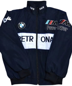 White BMW Vintage Racing Jacket